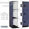 Salsbury Industries 3 Tier Designer Locker, 54"Wx76"Hx24"D, 9 Door, Blue 18-23364BLU - alternate 7